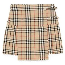 Burberry Kilt de lã xadrez vintage