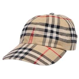 Karierte Baumwoll-Baseballmütze - Burberry