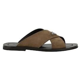 Prada Infradito in suede incrociato