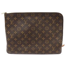 Louis Vuitton Clutch de viaje MM en lona monogramada