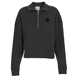 Logo-Halbzip-Sweatshirt - Isabel Marant