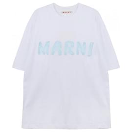 T-shirt in cotone con logo - Marni