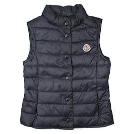 Moncler Kinder-Weste aus nachtblauem Gänsedaunen