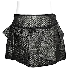 Falda mini metálica gris carbón Isabel Marant