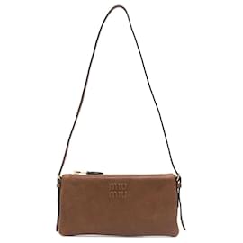 Mini Pochette in Pelle Napa Miu Miu Rovere AEFX