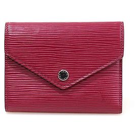 Louis Vuitton Fuchsia Pink Epi Leather Victorine Wallet Coin Purse