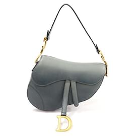 Mittlere Schultertasche aus blaugrauem Kalbsleder mit Farbverlauf - Dior