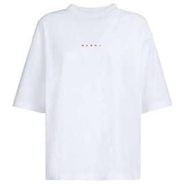 Logo Baumwoll-T-Shirt - Marni