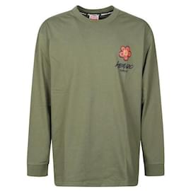 Langarm-T-Shirt mit Blumenmuster - Kenzo