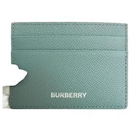 Kartenhalter aus sturmgrauem Leder unisex - Geschenk - Burberry