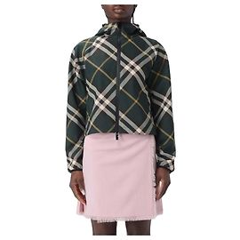 Burberry Chaqueta ligera de cuadros corta