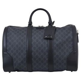 Gucci Borsa da viaggio GG Supreme Carry On Nera Grigia