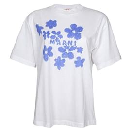 Camiseta de algodón con estampado de jardín - Marni