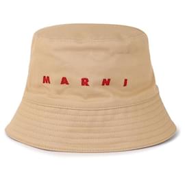 Bucket Hat mit gesticktem Logo - Marni