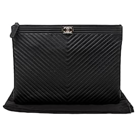 Clutch Chevron Boy Medio - Chanel