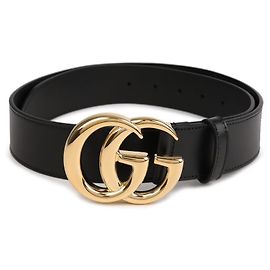 Gucci GG Marmont Shiny Buckle Wide Belt stamp: