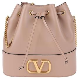 Borsa a secchiello con catena e logo - Valentino
