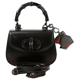 Borsa a spalla mini in bambù con manico superiore - Gucci