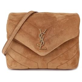 Saint Laurent Borsa per giocattoli in suede trapuntato