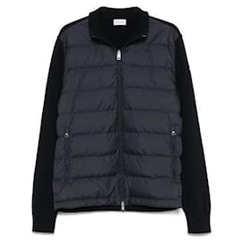 Moncler Baumwollgefütterte Zip-Up-Cardigan