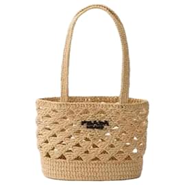 Prada Gewebte Häkel-Tote-Tasche OOO