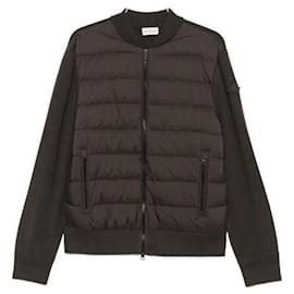 Moncler Gepolsterte Wolljacke mit Reißverschluss