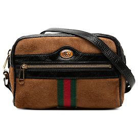 Gucci Mini Crossbody Ophidia in Camoscio Marrone