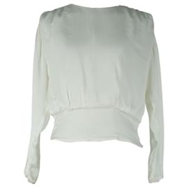 Blusa blanca de manga larga SANDRO - Sandro