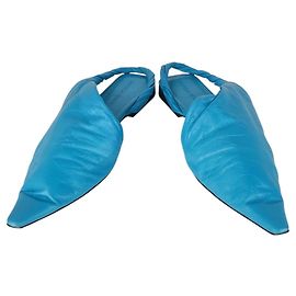 Ballerine blu a punta Bottega Veneta