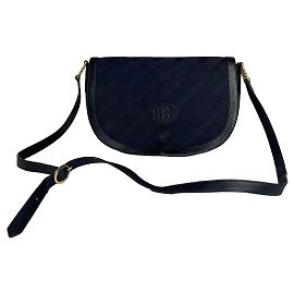 Borsa Monogram Vintage Balenciaga Blu Navy Nero