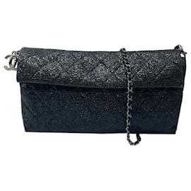 Borsa da sera in pelle di vitello nera Chanel edizione limitata Natale 2014