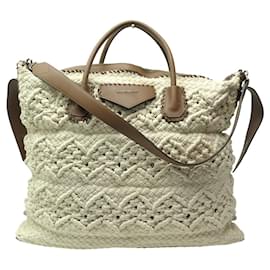 BORSA A MANO GIVENCHY ANTIGONA CROCHET E PELLE BORSA DA WEEKEND - Givenchy