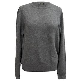 Ermenegildo Zegna Suéter de punto gris de cachemira Z Zegna