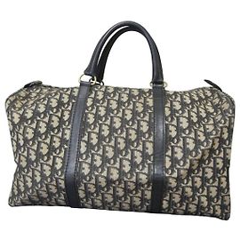 Borsa da viaggio Boston in monogramma nero Christian Dior