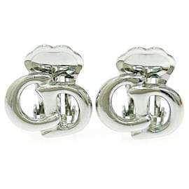 Orecchini in argento con logo CD Christian Dior
