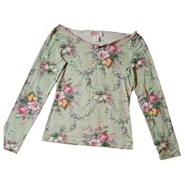 Camiseta de manga larga Blumarine con estampado floral