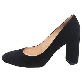 Gianvito Rossi Schwarze Wildleder-Pumps - Größe EU 38.5 (UK 5.5)