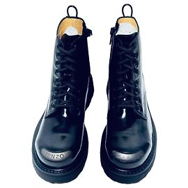 Stivaletti Kenzo Paris Kenzosmile – Pelle nera – Taglia 41
