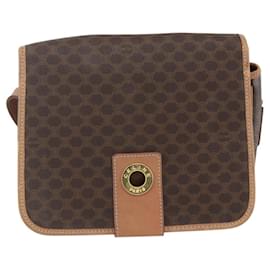 Céline Celine Vintage Macadam Tela e pelle con logo circolare