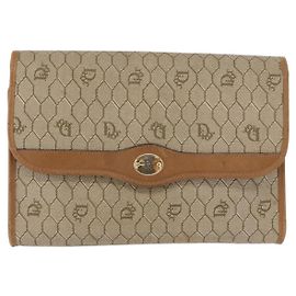 Christian Dior Vintage Honeycomb chain Canvas