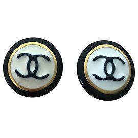 Par de pendientes Chanel CC 1997