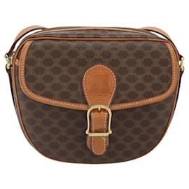 Céline Borsa a Spalla Celine Vintage Macadam in Tela e Pelle