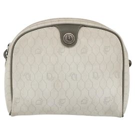 Borsa a spalla vintage Honeycomb in tela e pelle Christian Dior