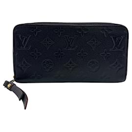 Louis Vuitton Zippy Geldbörse in Marineblau