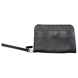 PRADA Prada Tasche Clutch aus Saffiano-Leder (2VF019 2FAD) Organizer Schwarz