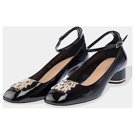 DIOR Miss Dior Peep Toes in Pelle Nera - 103252