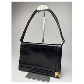 Borsa a mano in pelle vintage Givenchy 2 in 1 nera