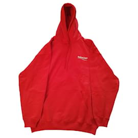 Roter Baumwoll-Sweatshirt von Balenciaga