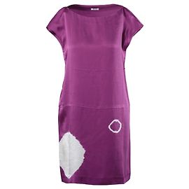 Lila Seidenkleid von Miu Miu