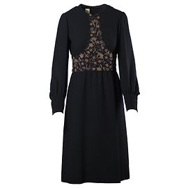 Autre Marque Vestido de Piedra Brillante Negra Goo Woog